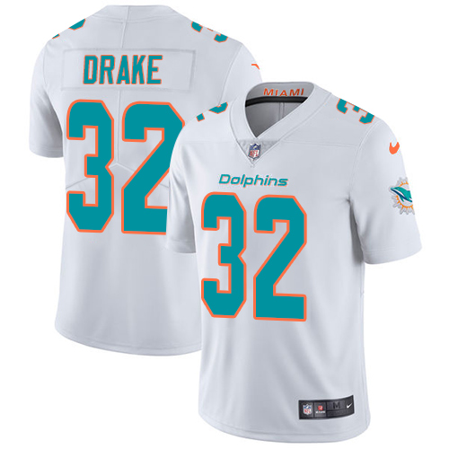 Nike Miami Dolphins #32 Kenyan Drake White Men Stitched NFL Vapor Untouchable Limited Jersey->miami dolphins->NFL Jersey